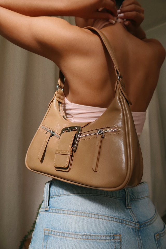 Load image into Gallery viewer, Anessa Shoulder Crossbody Bag - Nude
