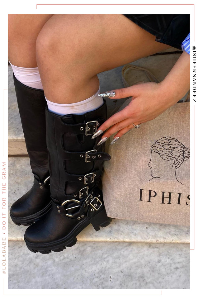 Knee combat boots best sale