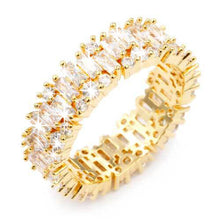 Load image into Gallery viewer, Eternal CZ Gold Plated Band Ring - Gold
