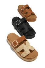 Load image into Gallery viewer, Resort Getaway Slip On Chunky Sandals - Tan
