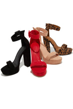 Load image into Gallery viewer, New Limits Platform Block Heels - Red
