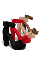 Load image into Gallery viewer, New Limits Platform Block Heels - Red
