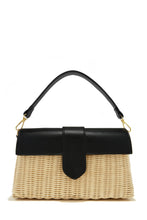 Load image into Gallery viewer, Black and Woven Bag
