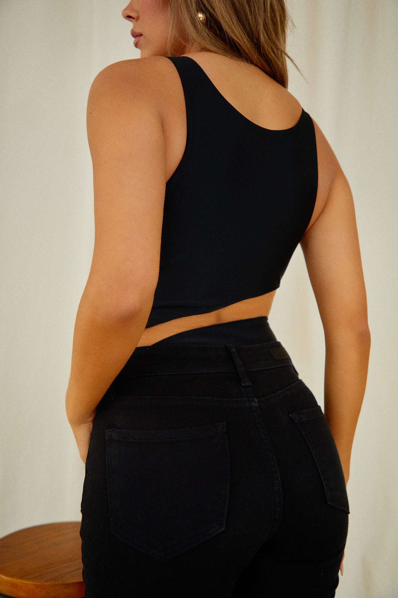 Kaylee Kollection Black Bodysuit Size Small MISS LOLA Tag NWT