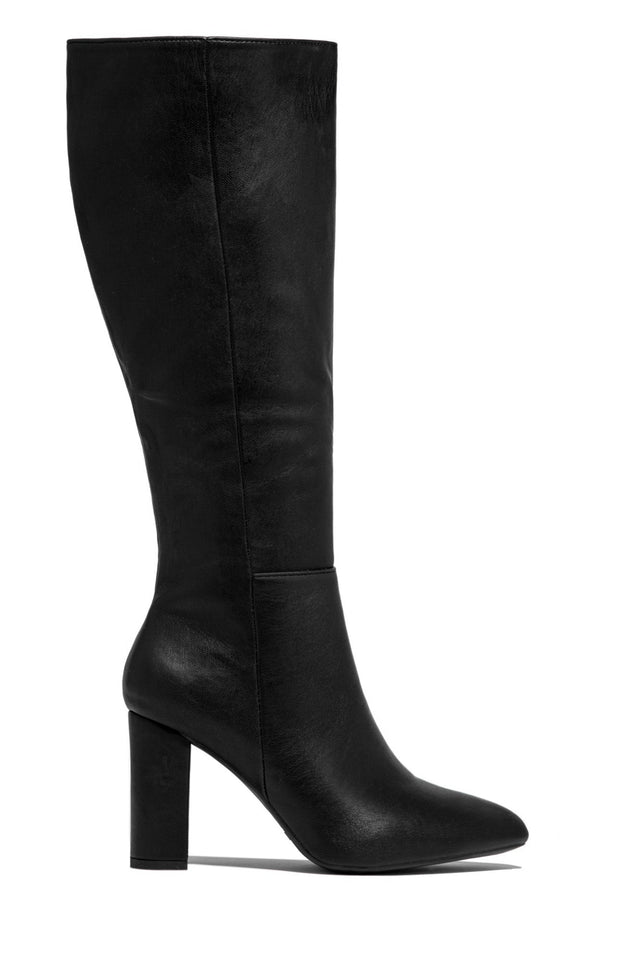 Load image into Gallery viewer, Fine Time Block Heel Knee High Boots - White
