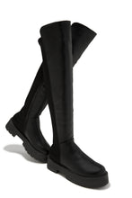 Load image into Gallery viewer, Maite Over The Knee Flat Boots - Black
