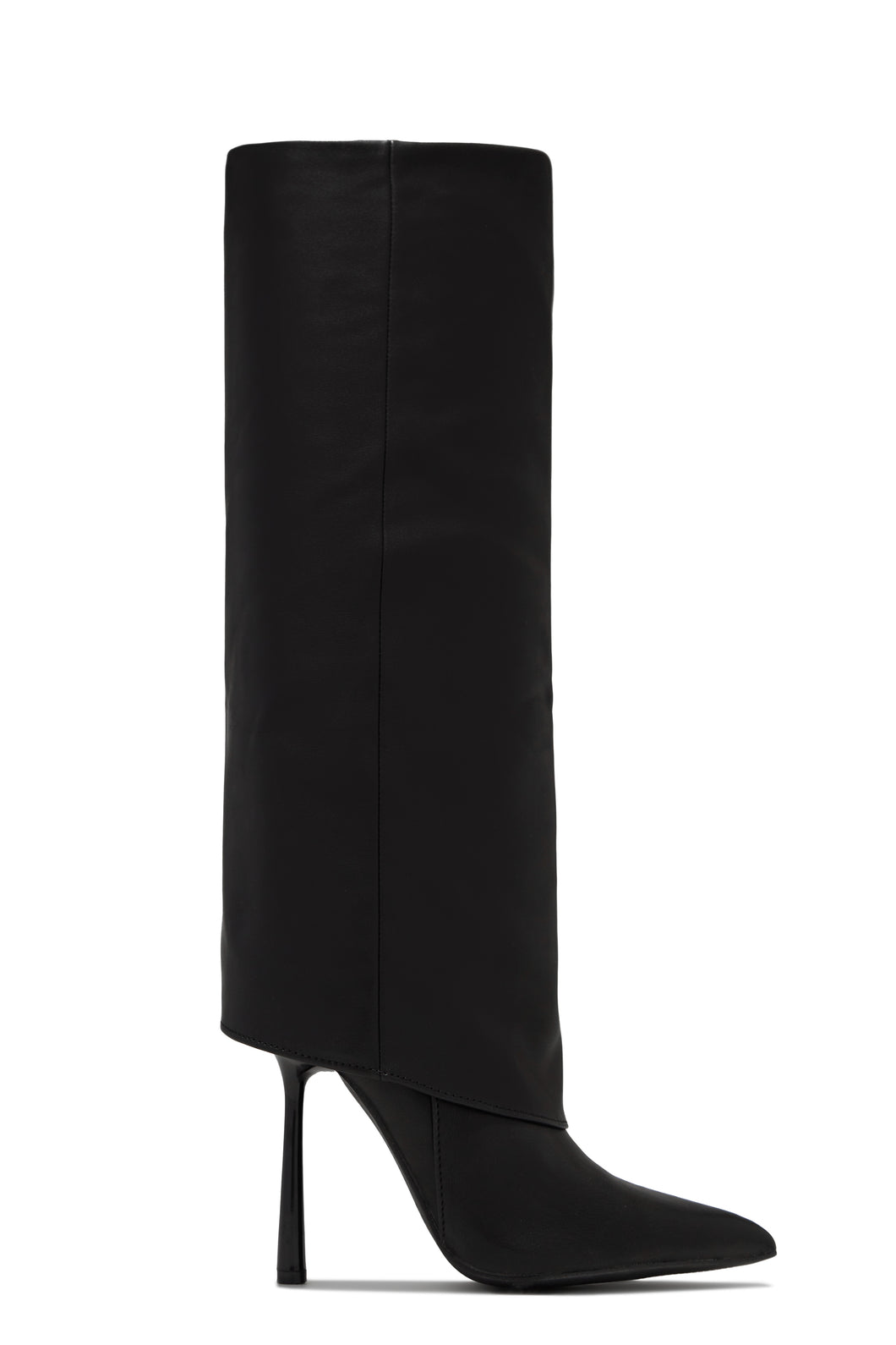 Kourt Knee High Heel Boots - Black