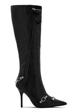 Load image into Gallery viewer, Adison Metallic Knee High Boots - Leopard
