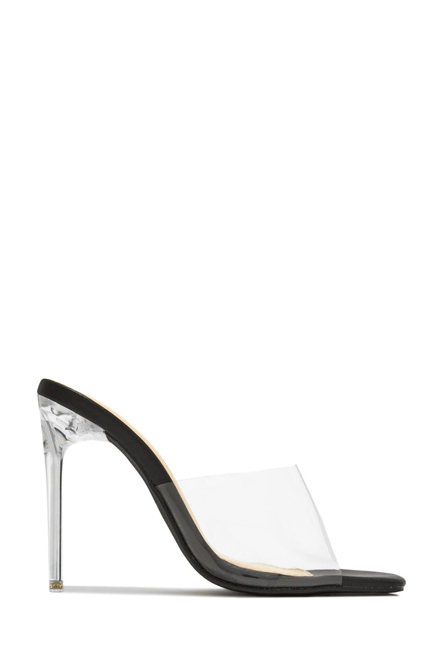 Load image into Gallery viewer, Amerie Clear High Heel Mules - Gold
