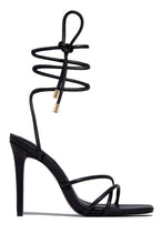 Load image into Gallery viewer, Holly Lace Up Strappy Heels - White
