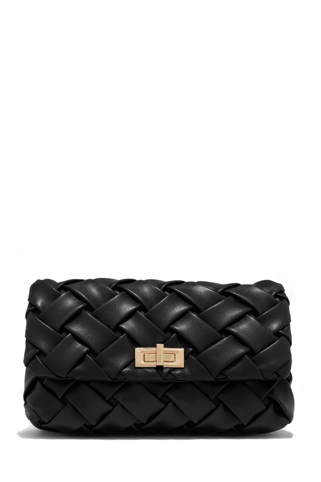 Load image into Gallery viewer, Summer Black Woven Bag
