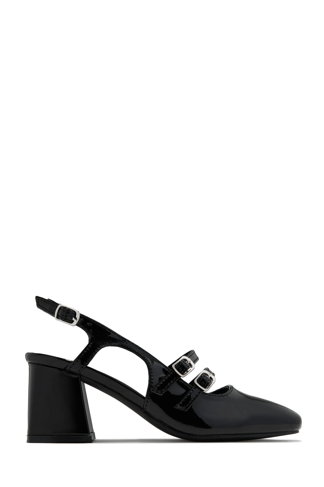 Ellie Block Mid Heels - Black