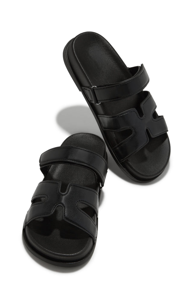 Load image into Gallery viewer, Black Chunky Sandals
