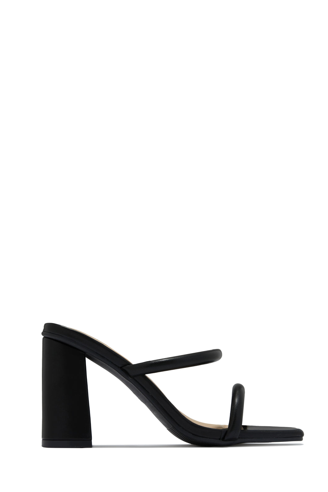 Jenna Block Heel Mules - Black