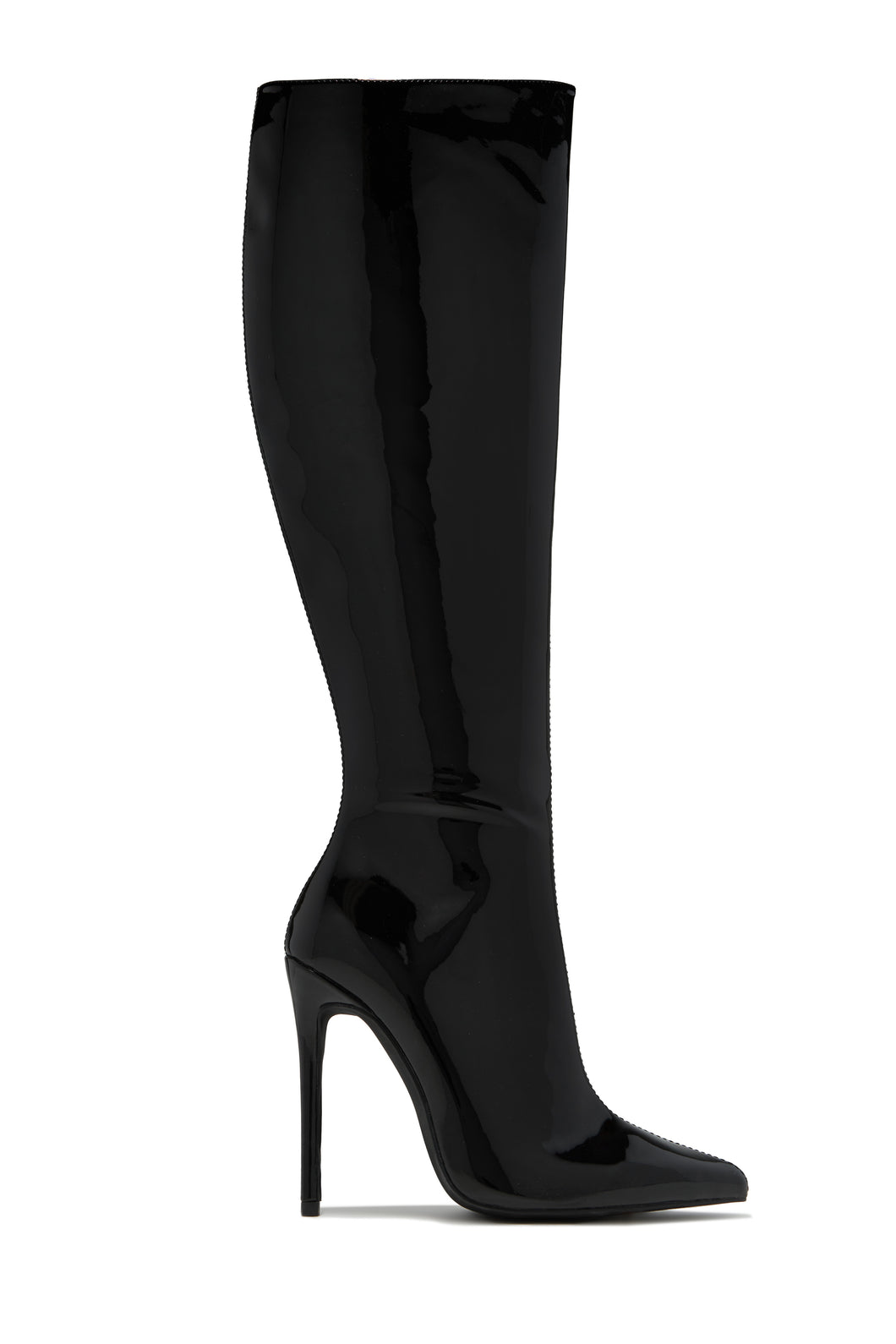 Genesis Knee High Heel Boots - Black