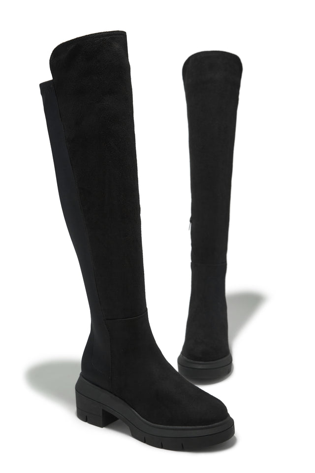 Load image into Gallery viewer, Zerah Over The Knee Boots - Black
