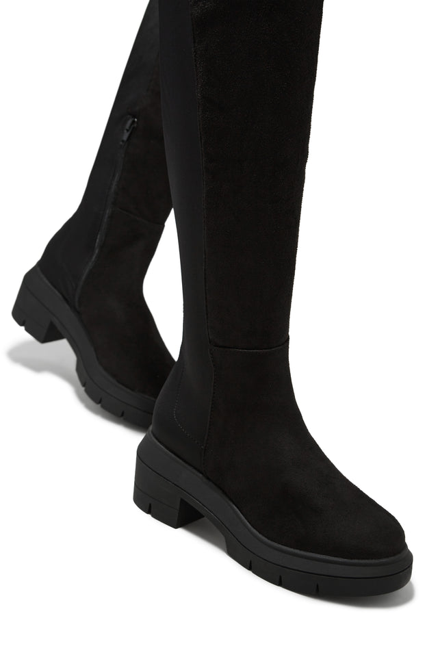 Load image into Gallery viewer, Zerah Over The Knee Boots - Black
