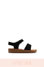 Load image into Gallery viewer, Little Girl Black Summer Sandals
