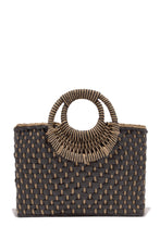 Load image into Gallery viewer, Trips To Cabo Top Handle Straw Bag - Natural
