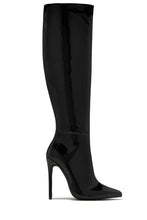 Load image into Gallery viewer, Genesis Knee High Heel Boots - Black
