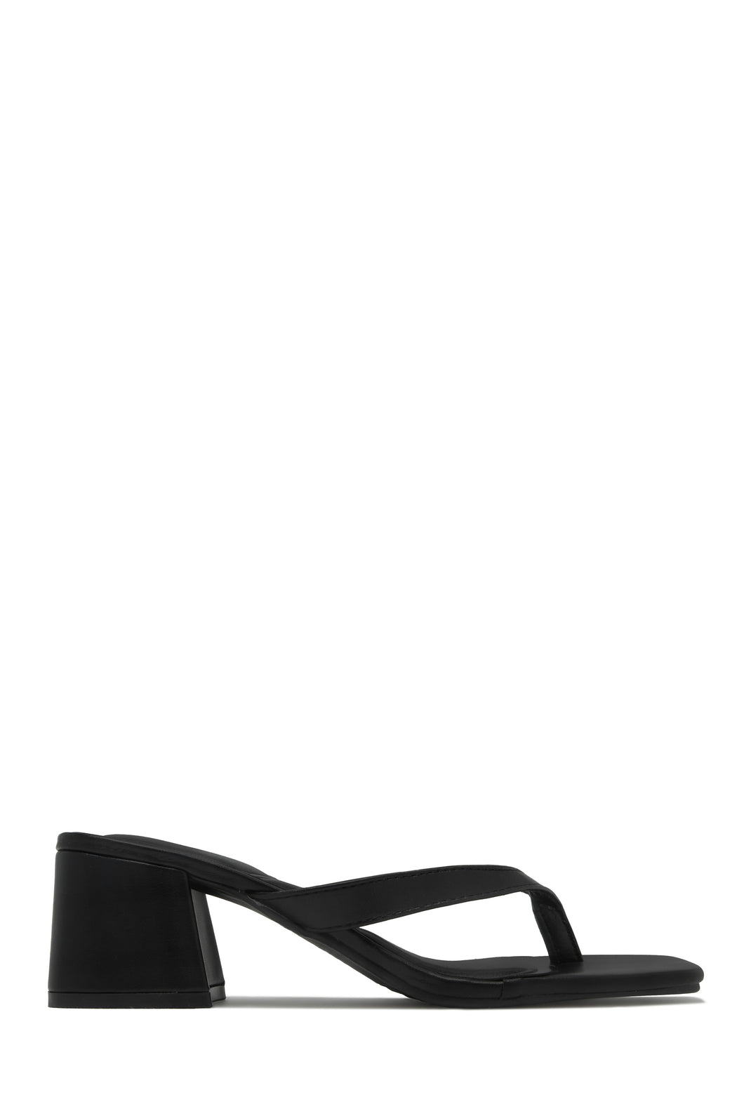 Talia Block Heel Mules - Black