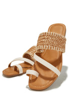 Load image into Gallery viewer, Bone Summer Sandals with Toe Loop

