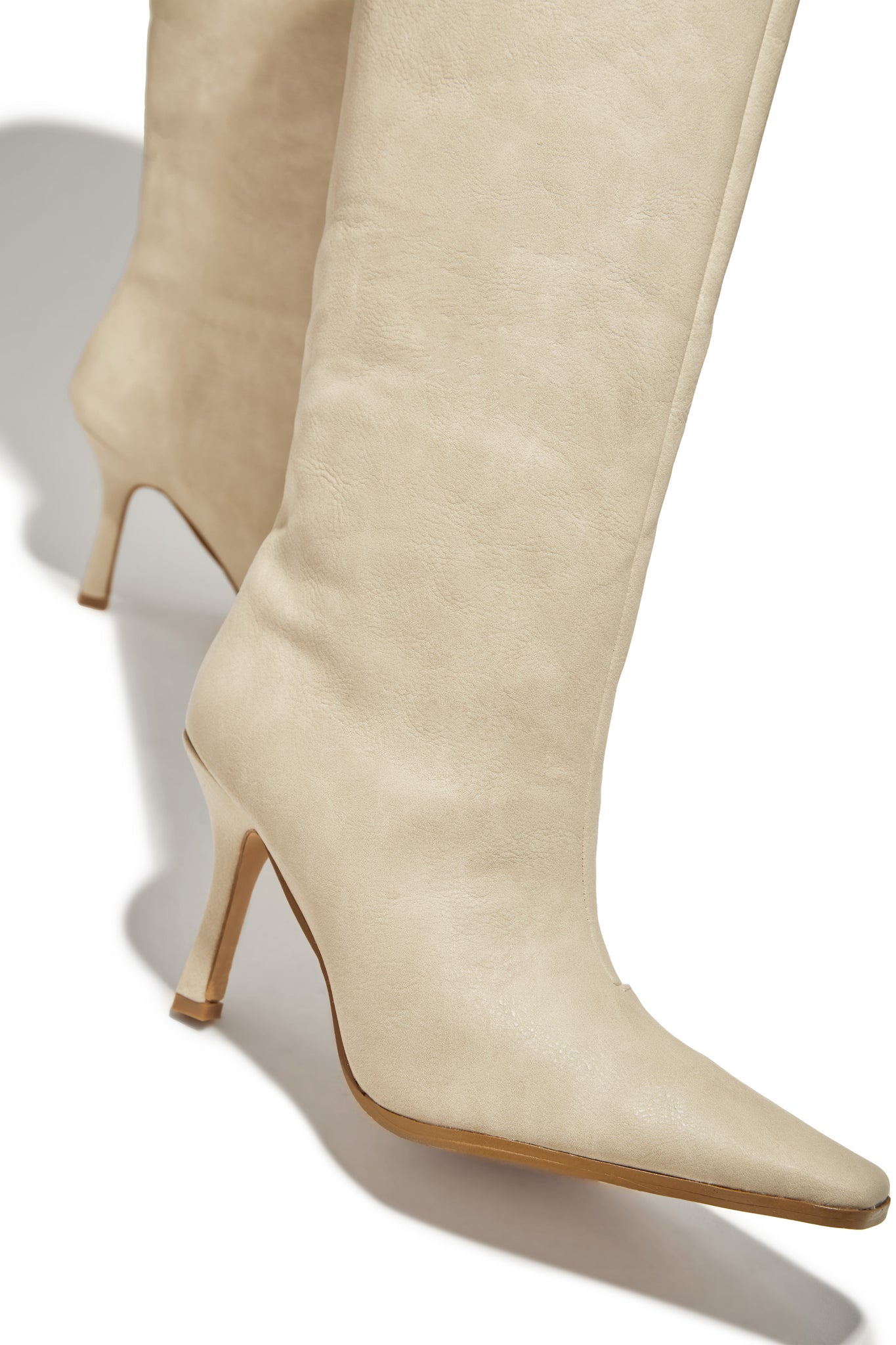 Miss Lola | Kianza Bone Heel Boots – MISS LOLA