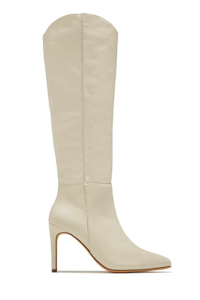 Load image into Gallery viewer, Portia Knee High Heel Boots - Brown
