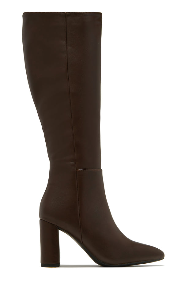 Load image into Gallery viewer, Fine Time Block Heel Knee High Boots - Ivory
