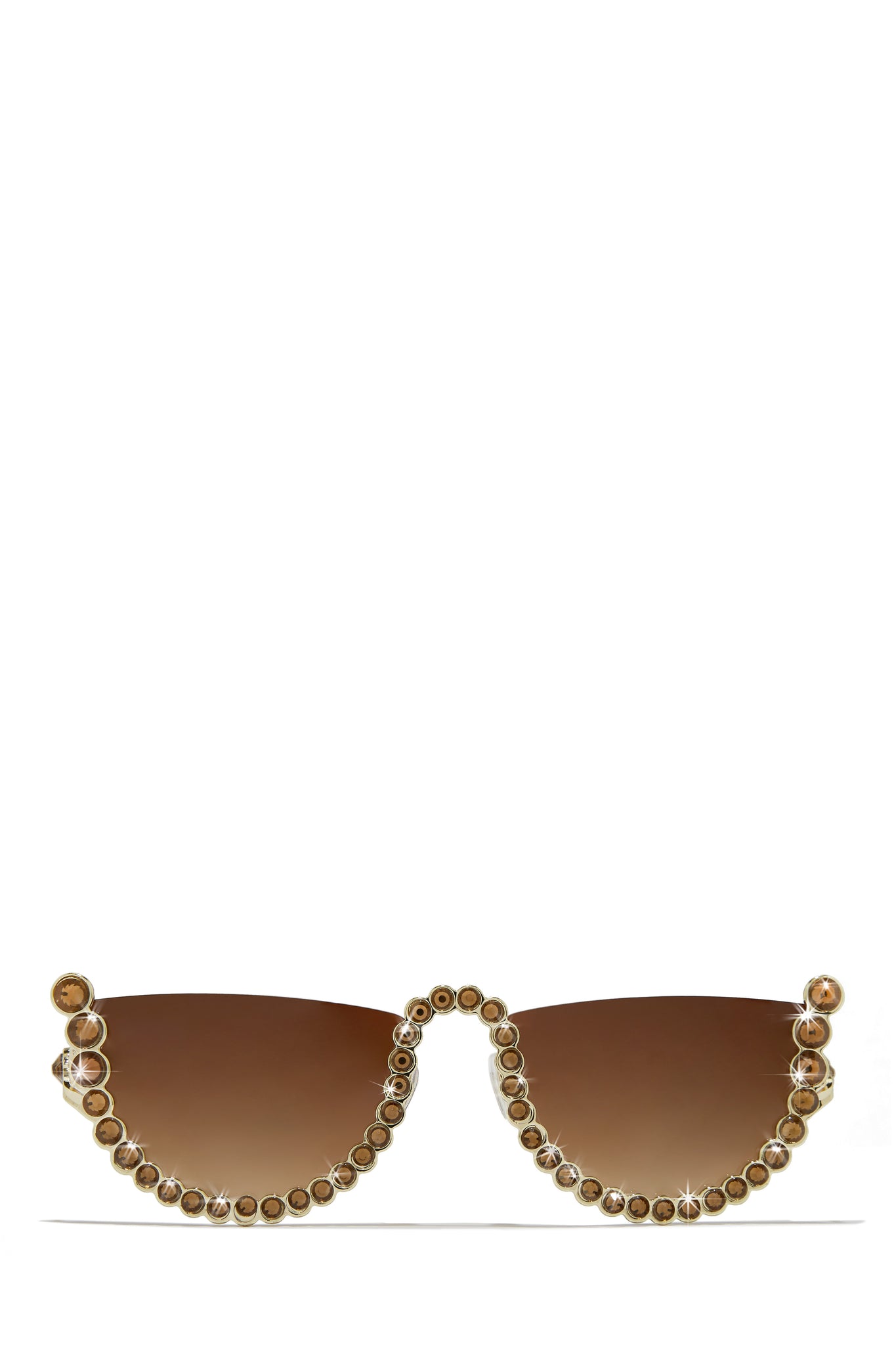 Public Desire embellished heart frame sunglasses in white | ASOS