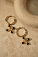 Load image into Gallery viewer, Charlotte Cross Hoop Earring - Gold
