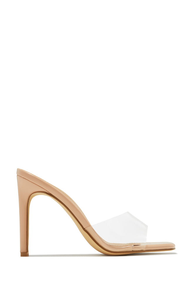 Load image into Gallery viewer, Clear Strap Mule Heels
