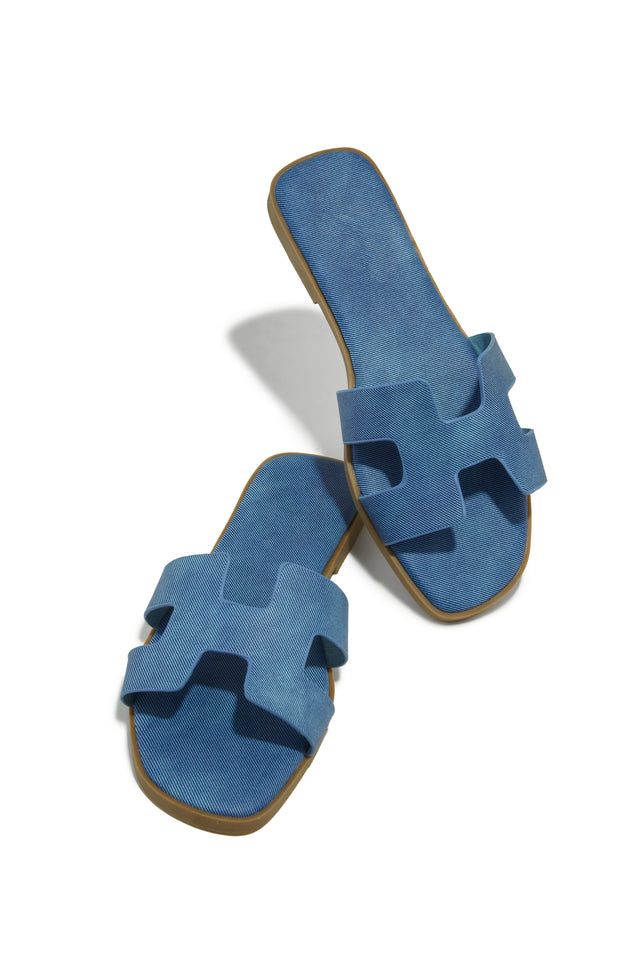 Load image into Gallery viewer, Bianka Slip On Sandals - Denim
