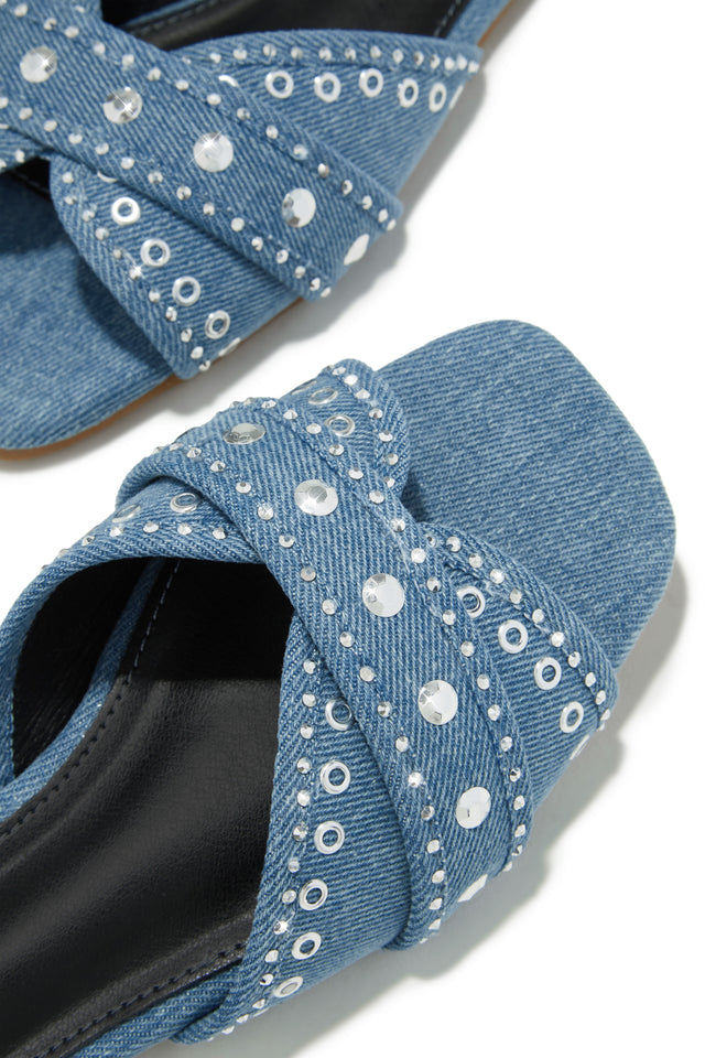 Load image into Gallery viewer, Aya Slip On Sandals - Denim
