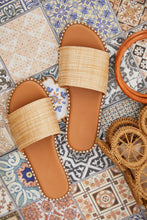 Load image into Gallery viewer, Exotic Summer Slip On Sandals - Natural
