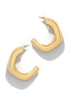 Load image into Gallery viewer, Gold Half Hoop Earring
