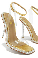 Load image into Gallery viewer, Unforgettable Nights Embellished High Heels - Gold
