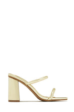 Load image into Gallery viewer, Gold Metallic Heel
