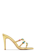 Load image into Gallery viewer, Embellished Gold Heel
