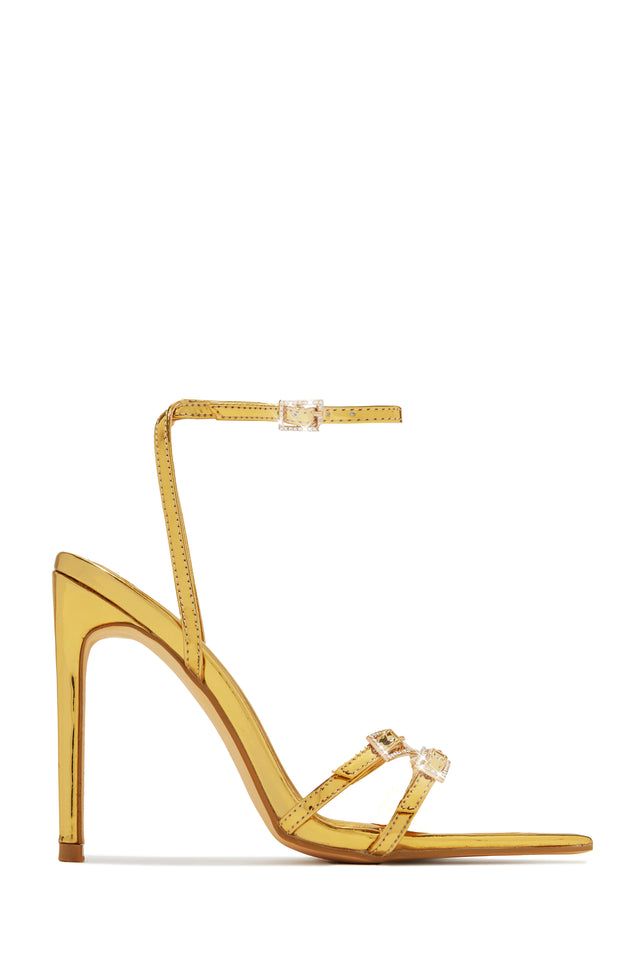 Load image into Gallery viewer, Glamorous Party Embellished High Heels - Gold
