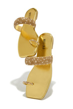 Load image into Gallery viewer, Cabana Beach Embellished Slip On Sandals - Gold
