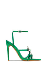 Load image into Gallery viewer, Green Embellished Heels
