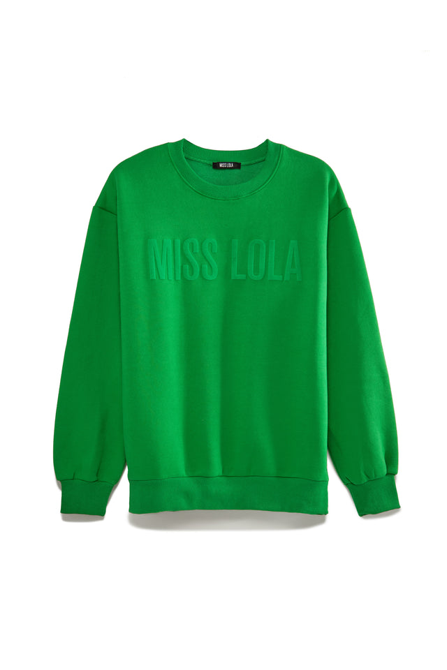 Load image into Gallery viewer, Miss Lola Exclusive Crewneck Sweater - Green
