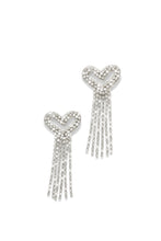 Load image into Gallery viewer, Mi Amore Embellished Dangle Earring - Silver
