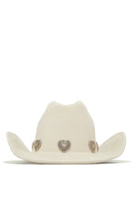 Load image into Gallery viewer, Heartbreaker Heart Pendants Cowgirl Hat - Red
