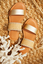 Load image into Gallery viewer, Janice Slip On Sandals - Gold
