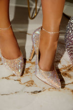 Load image into Gallery viewer, Kelly Embellished High Heel Pumps - Champagne
