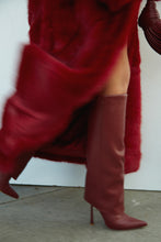 Load image into Gallery viewer, Kourt Knee High Heel Boots - Burgundy
