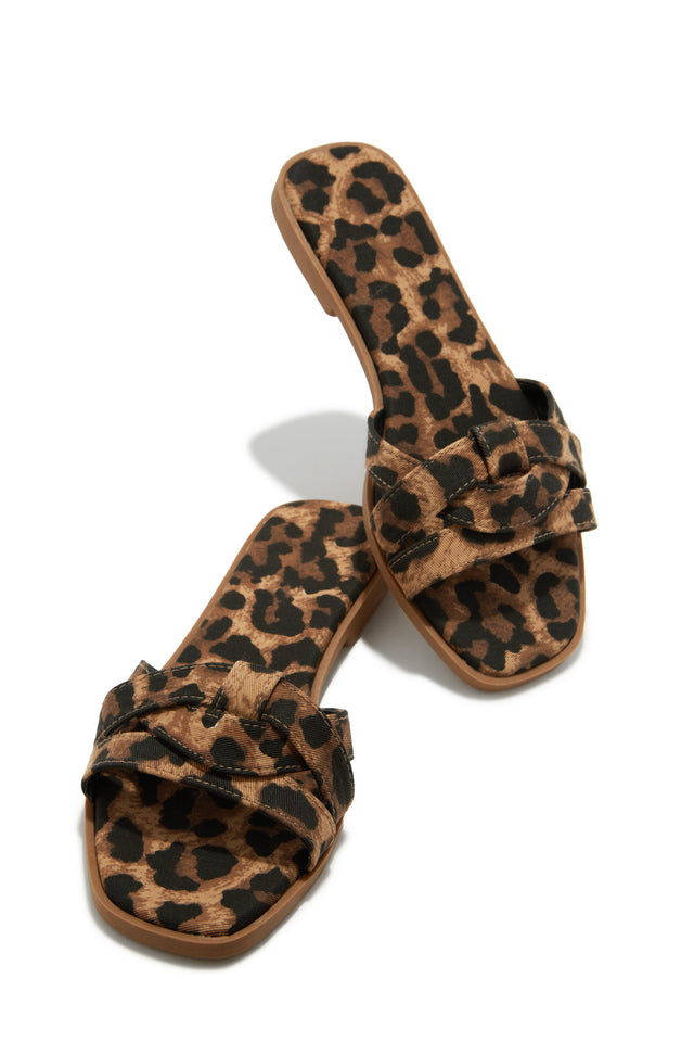 Load image into Gallery viewer, Leopard Open Toe Sandals
