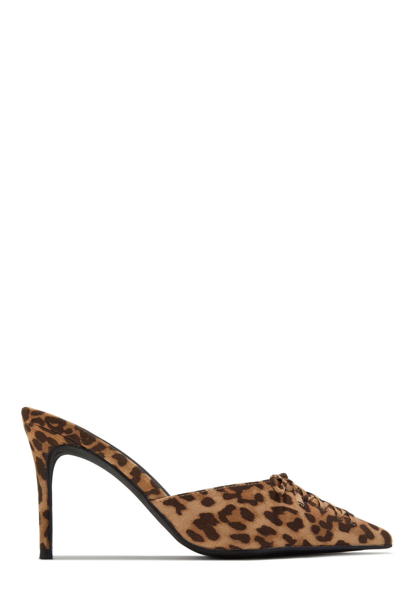 Miss Lola | Lina Leopard Pump Heel Mules – MISS LOLA